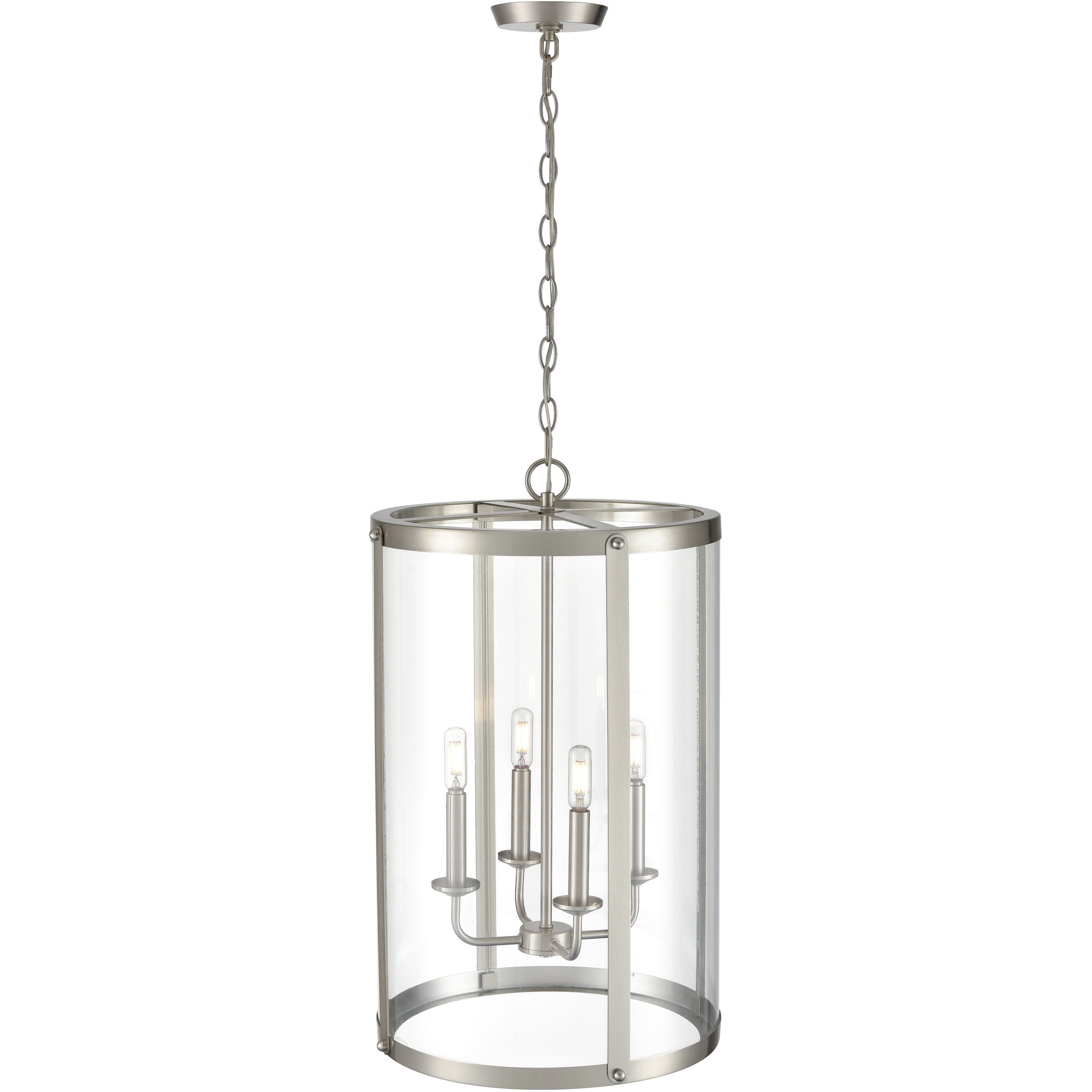 Aydenn 4 Light 13.75 inch Brushed Nickel Indoor Pendant Ceiling Light